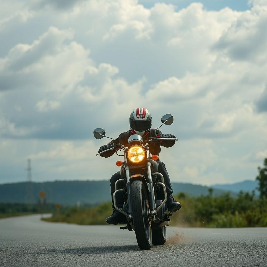 Dream : Motorcyclist in a dream