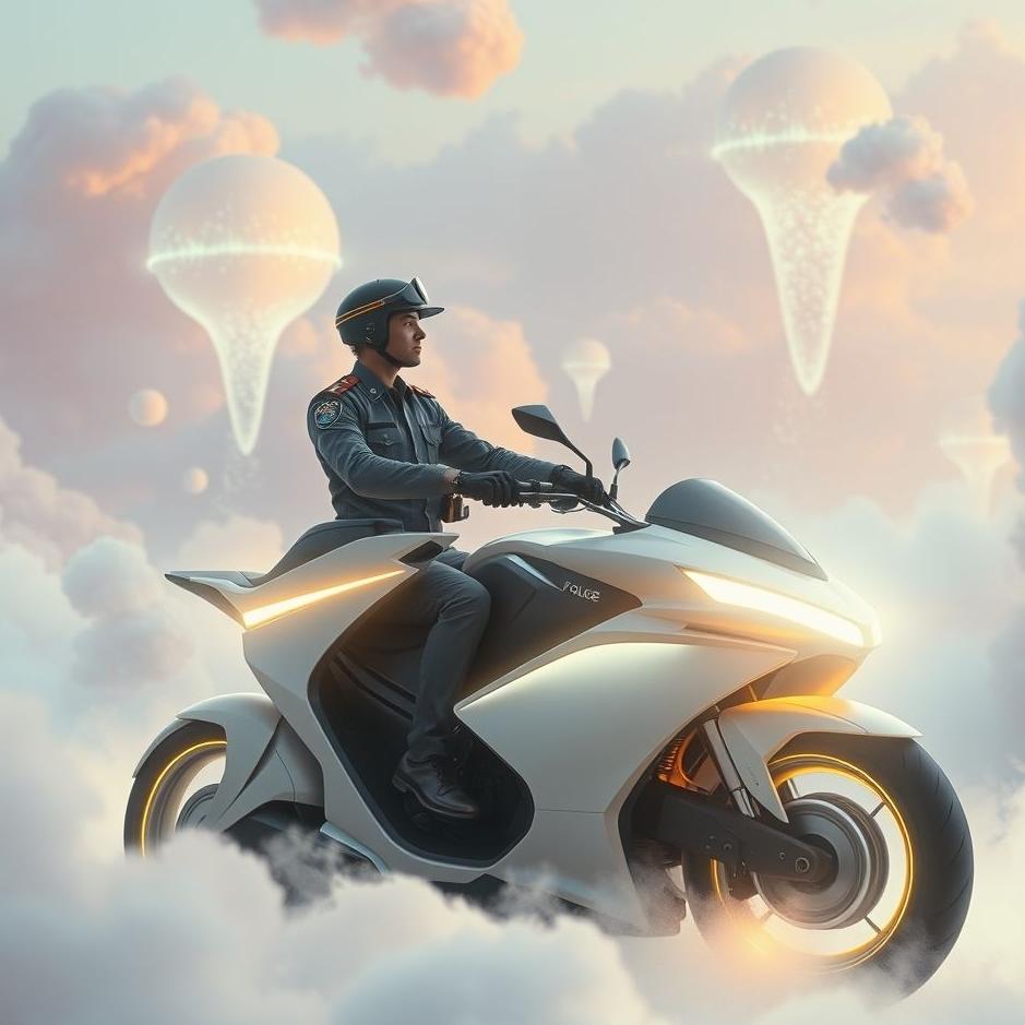 Dream : Motorized policeman in a dream