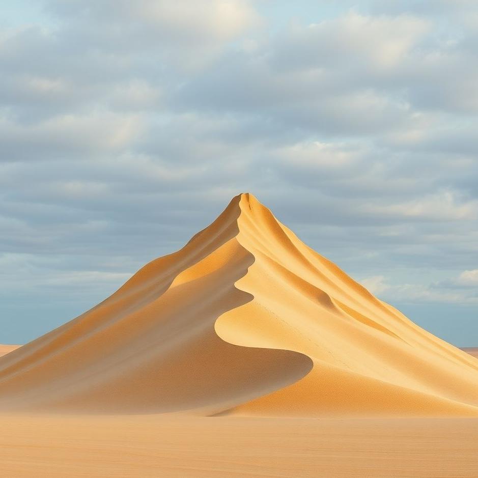 Dream : Mountain made of sand in a dream