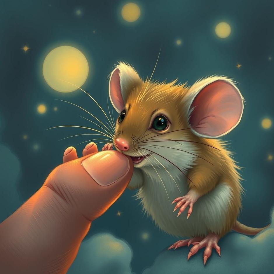 Dream : Mouse bite my finger in a dream