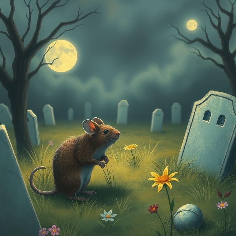 Dream : Mouse in a cemetery in a dream