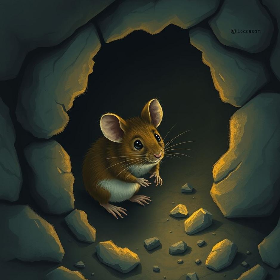 Dream : Mouse in a coal cellar in a dream