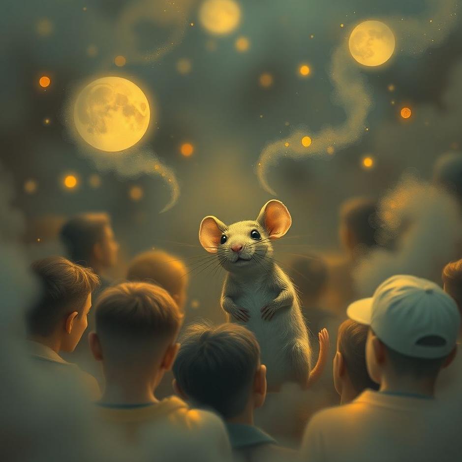 Dream : Mouse in a crowd in a dream