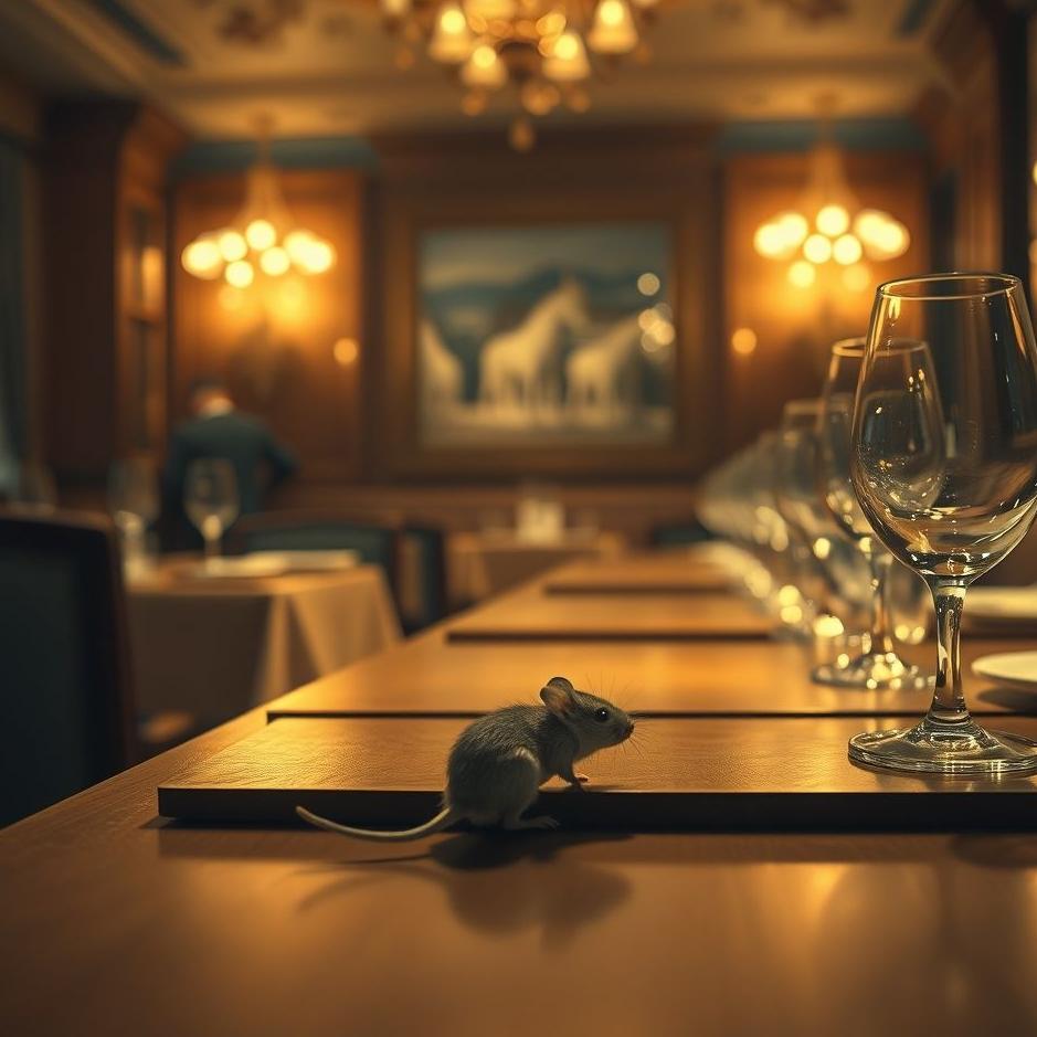 Dream : Mouse in a restaurant in a dream