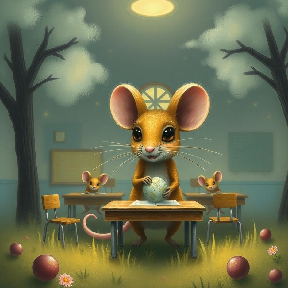 Dream : Mouse in a school in a dream
