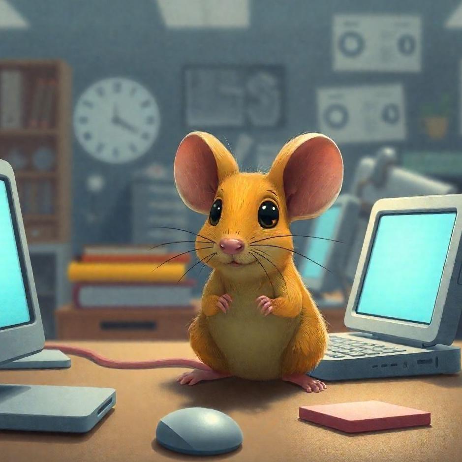 Dream : Mouse in a workplace in a dream