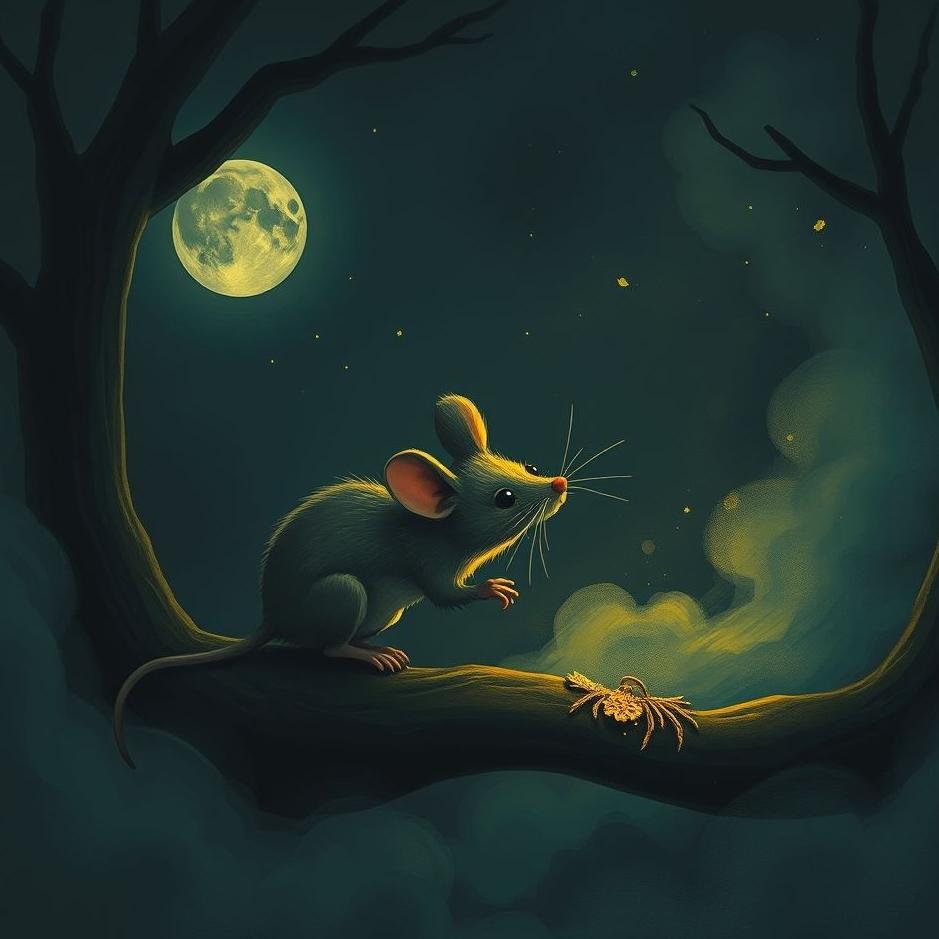 Dream : Mouse in the dark in a dream