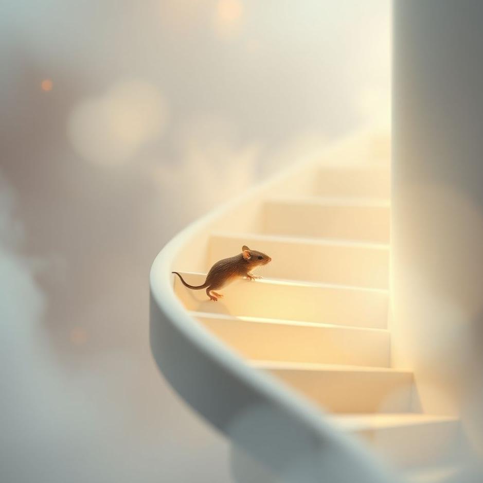 Dream : Mouse on the stairs in a dream