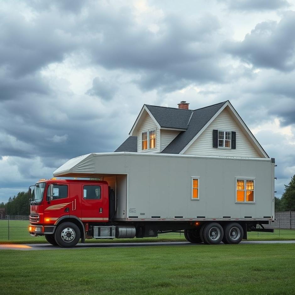 Dream : Moving a house by truck in a dream