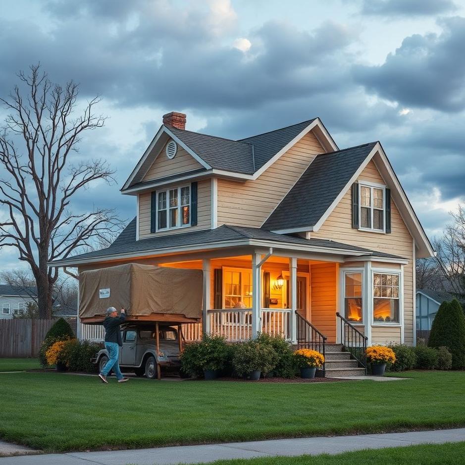 Dream : Moving from your old house in a dream