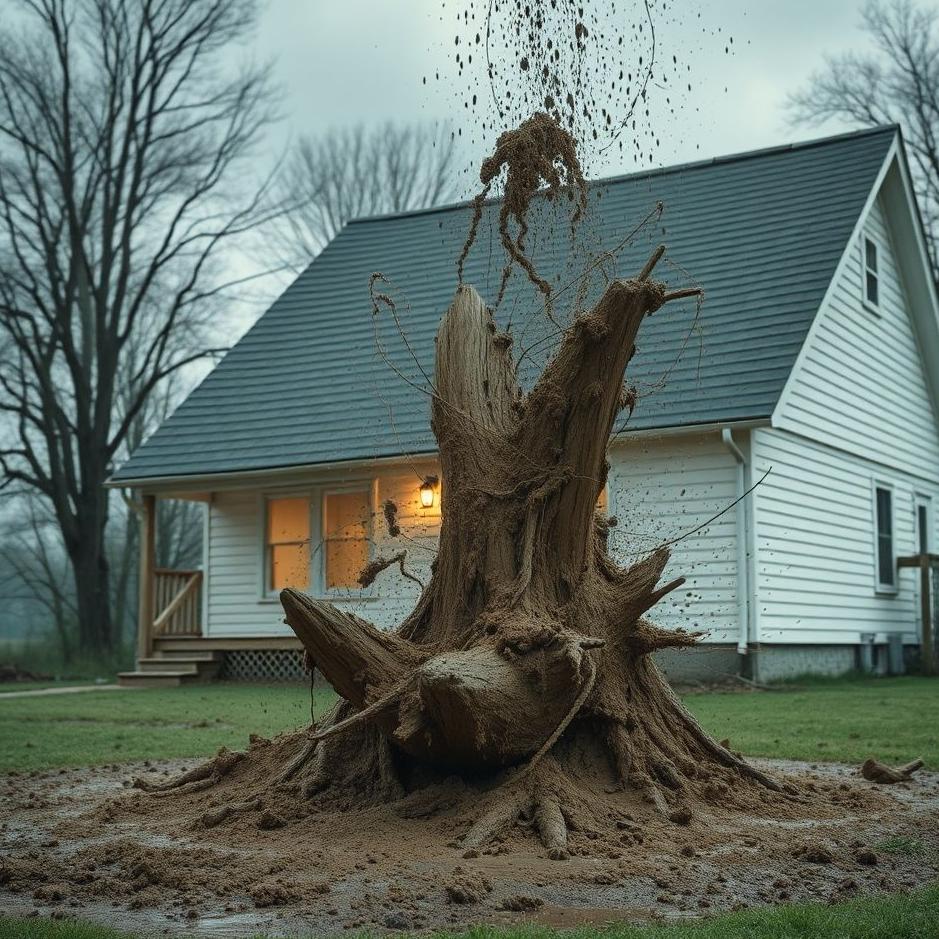 Dream : Mud being thrown at home in a dream