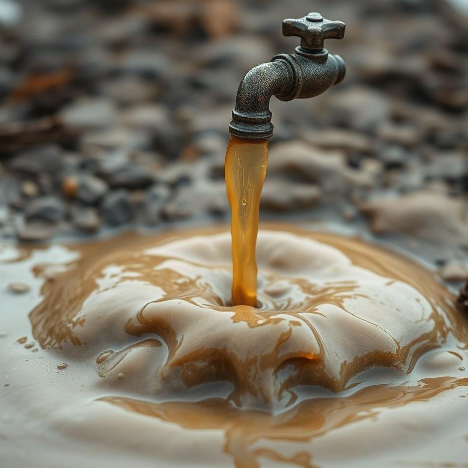 Dream : Mud flowing from a tap in a dream
