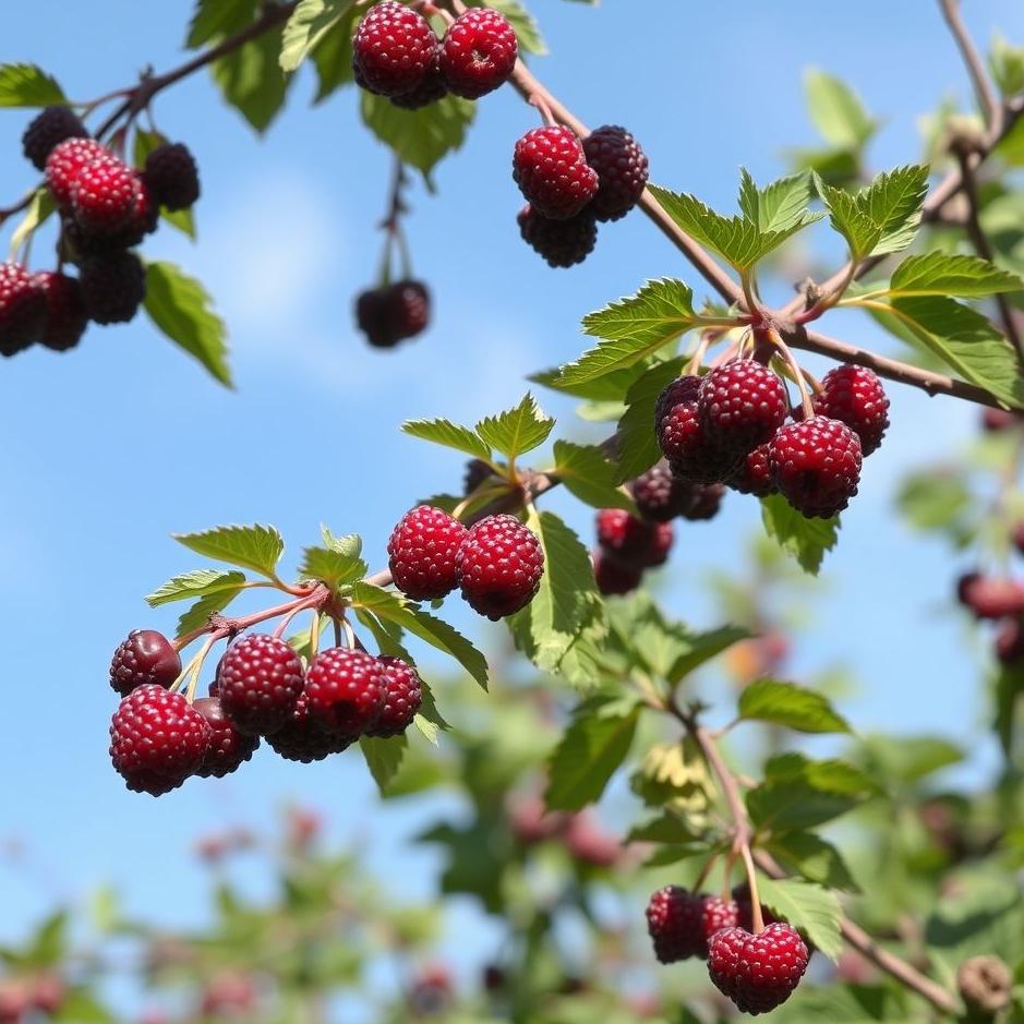 Dream : Mulberries falling from the sky in a dream