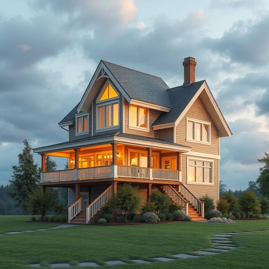 Dream : Multi-story house in a dream