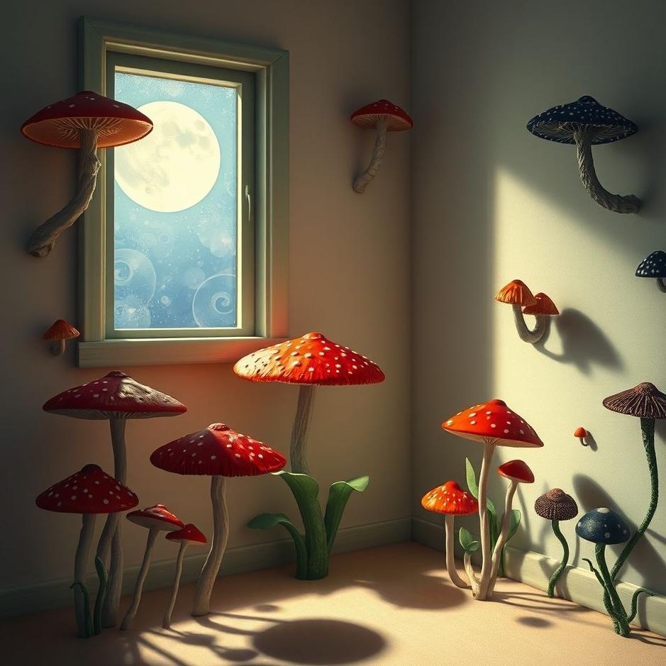 Dream : Mushrooms growing in the house in a dream