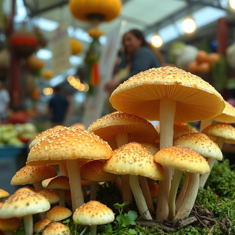 Dream : Mushrooms in the market in a dream