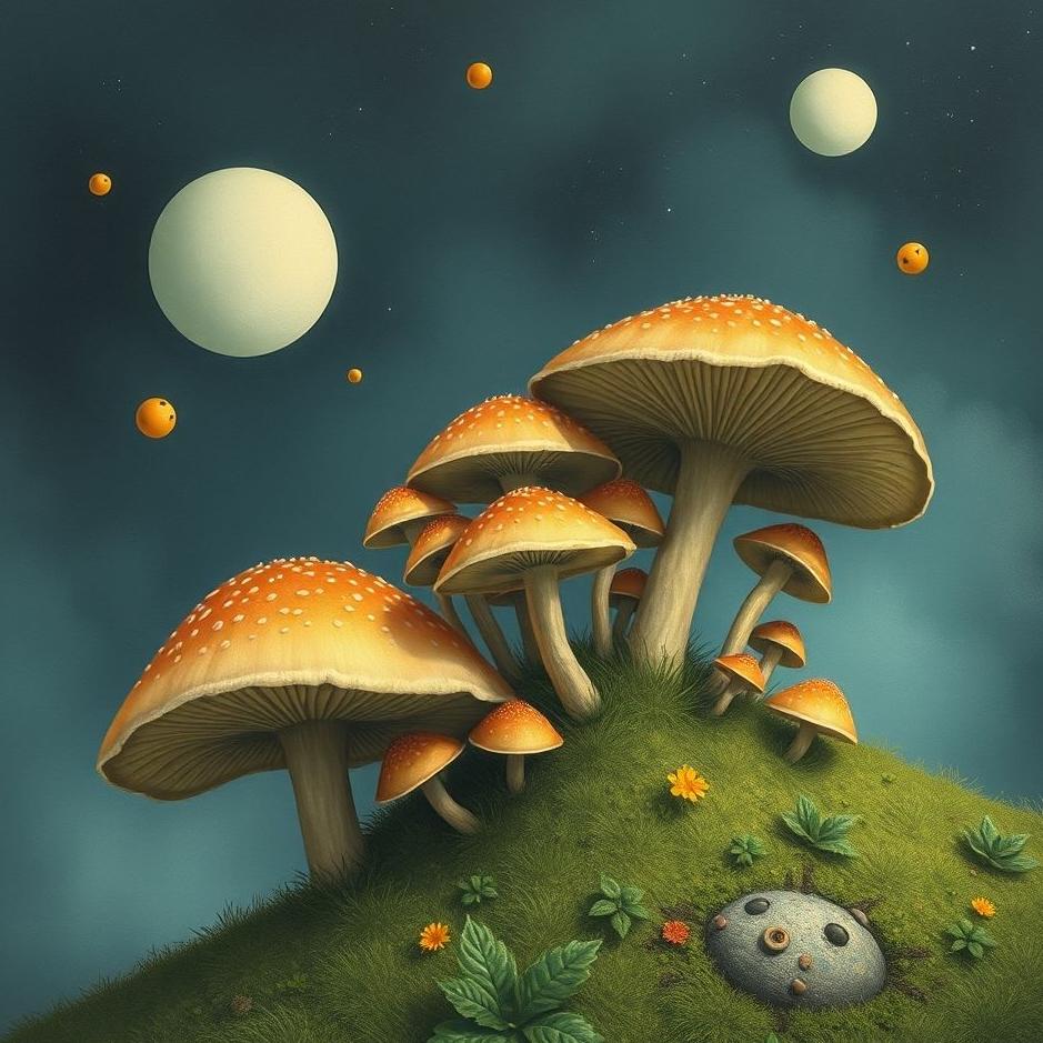 Dream : Mushrooms on your head in a dream