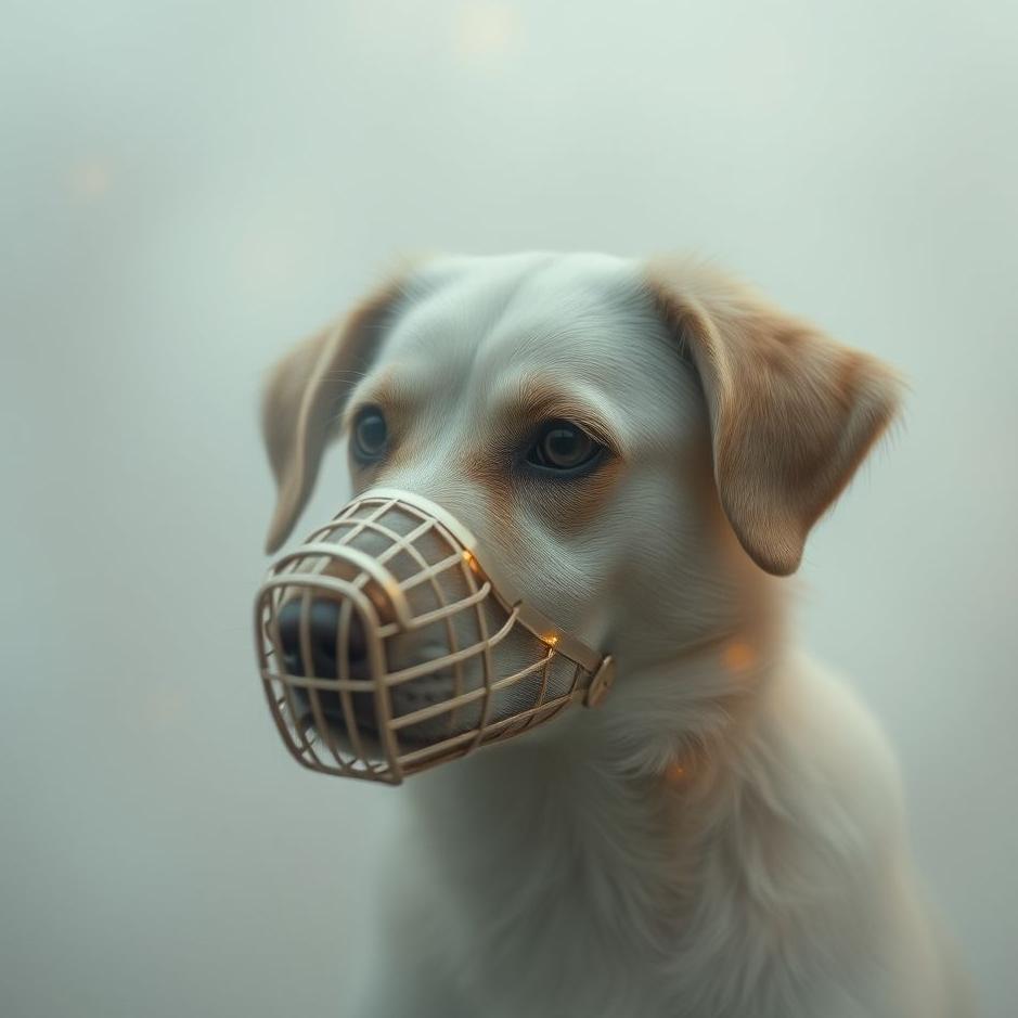 Dream : Muzzleing a dog in a dream