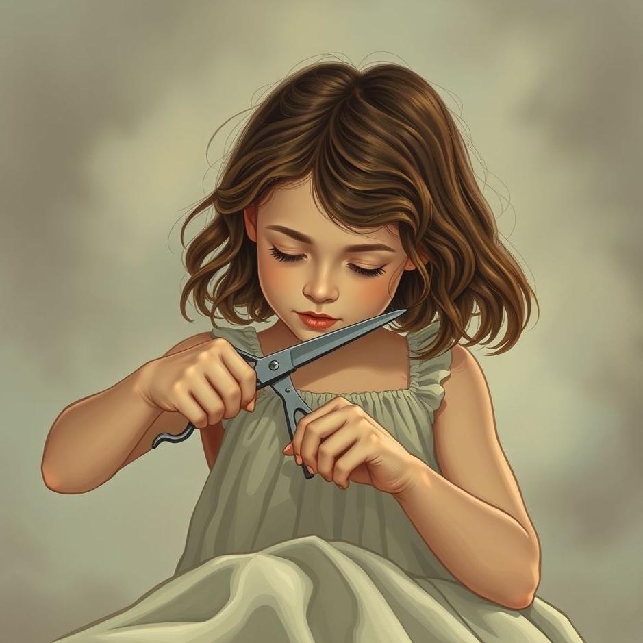 Dream : My daughter cutting my hair in a dream