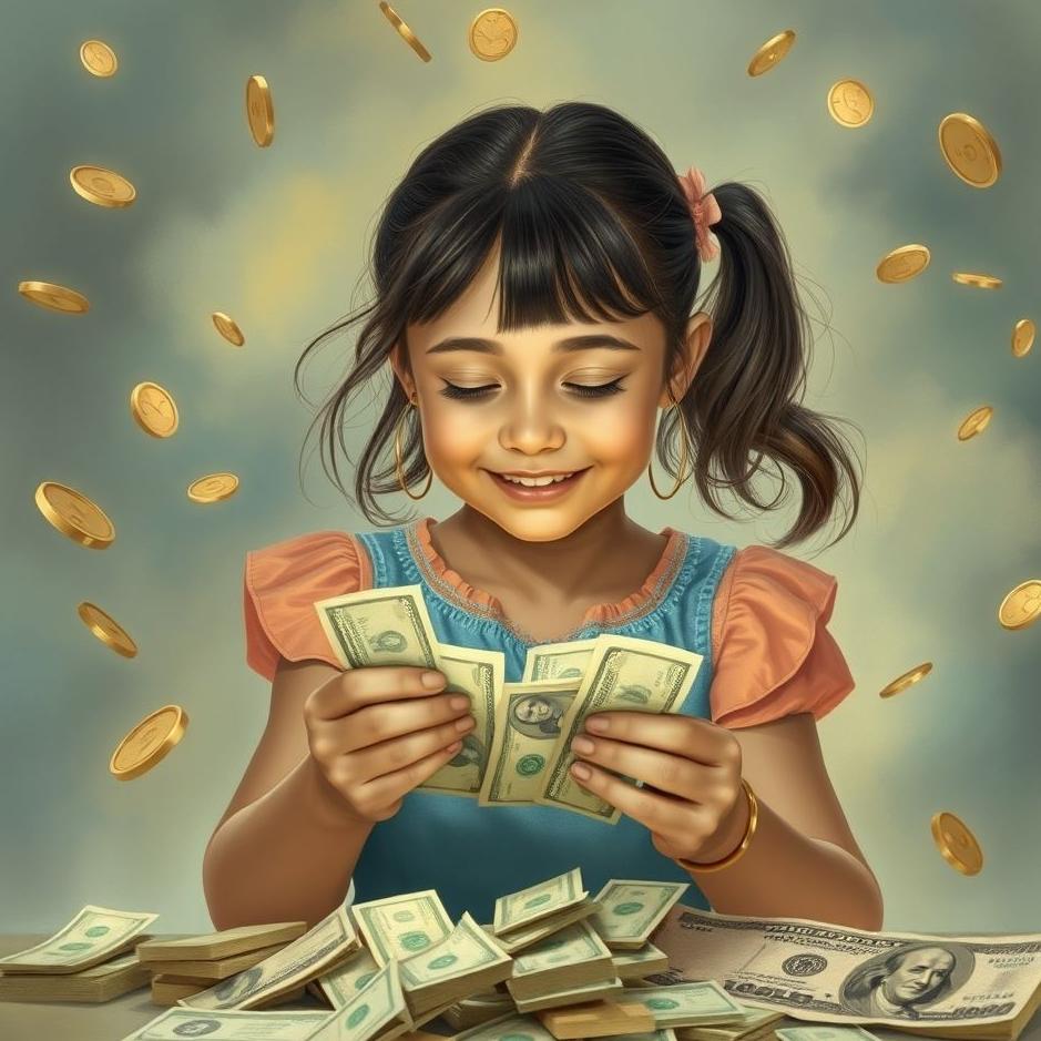 Dream : My daughter earning money in a dream