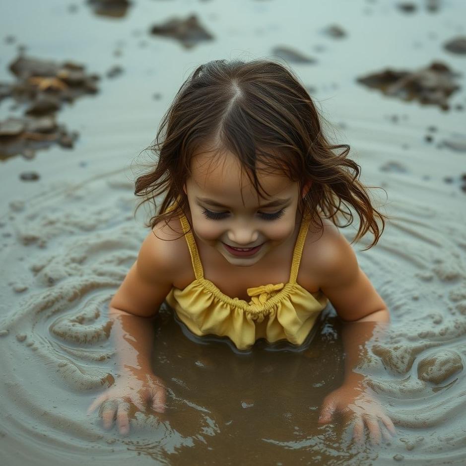 Dream : My daughter fall into the mud in a dream