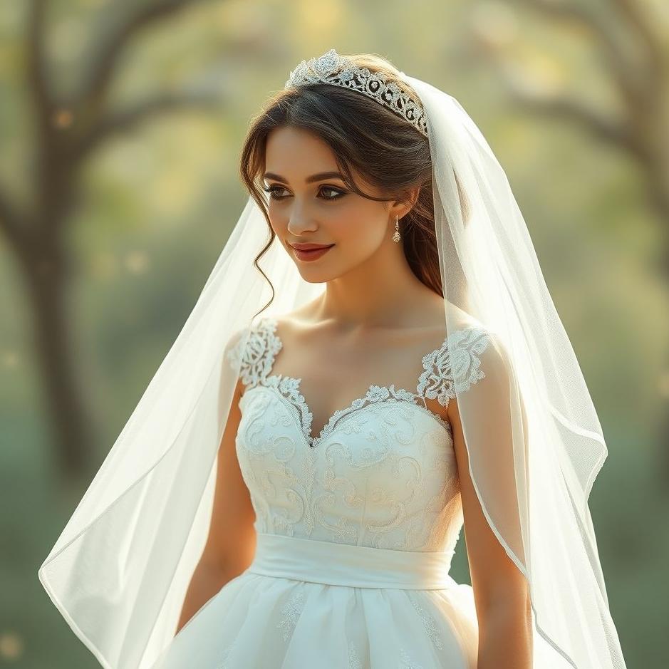 Dream : My daughter in a white wedding dress in a dream