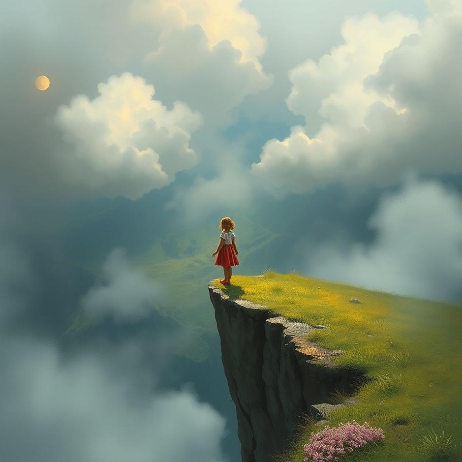 Dream : My daughter on the edge of a cliff in a dream