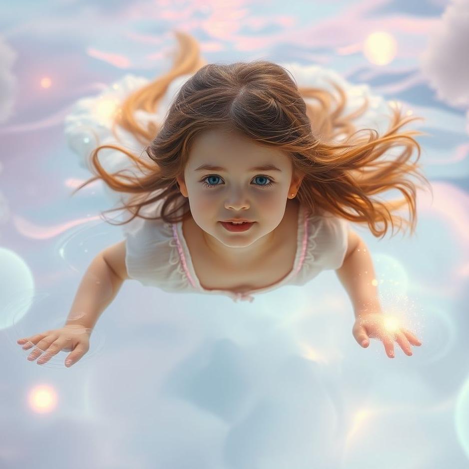 Dream : My daughter swimming in a dream