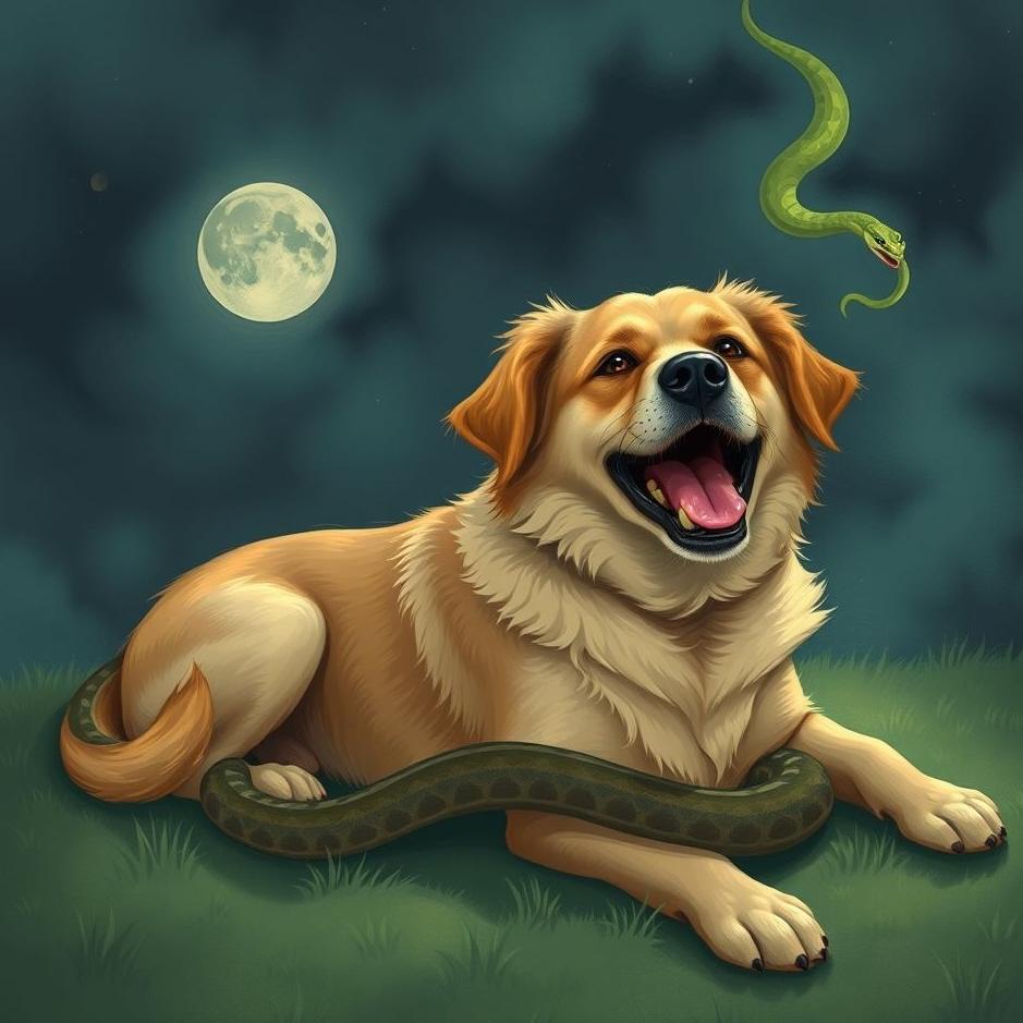 Dream : My dog ​​bitten by a snake in a dream