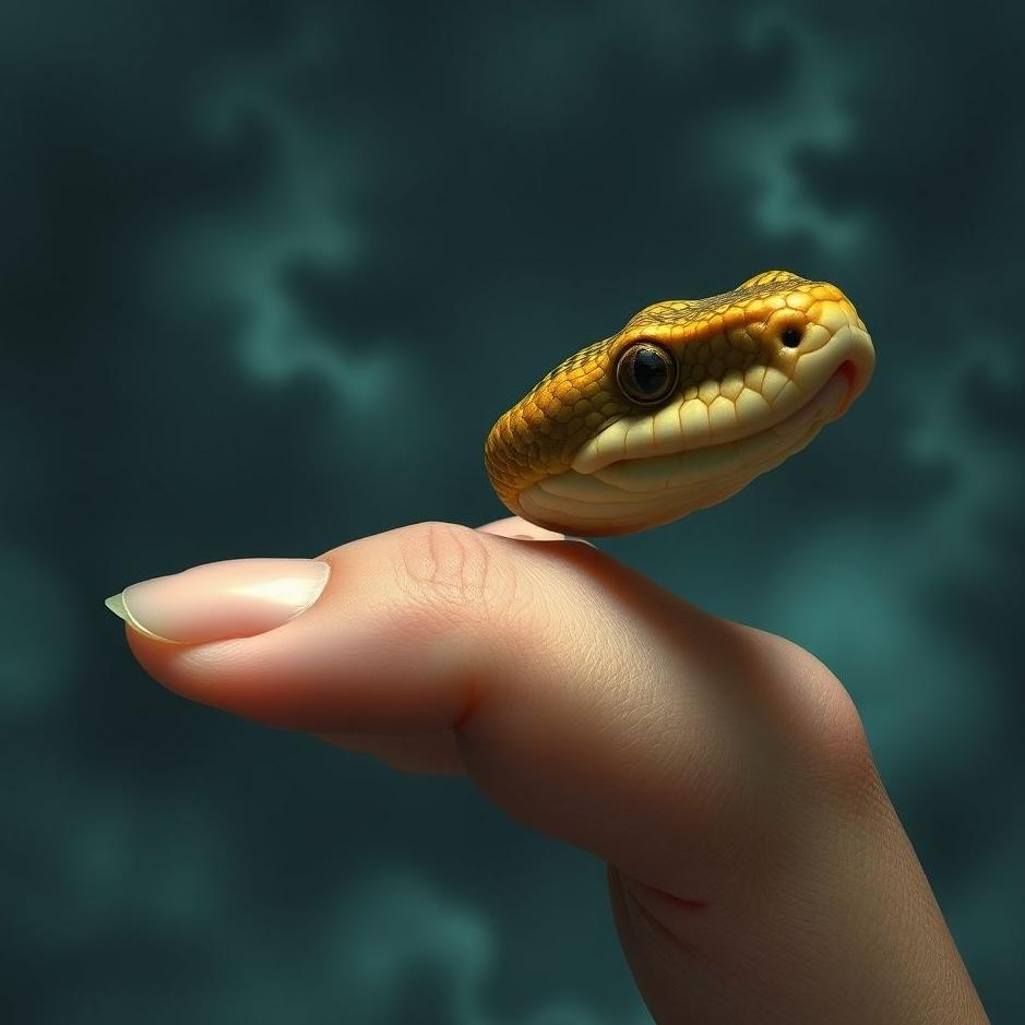 Dream : My finger bitten by a snake in a dream