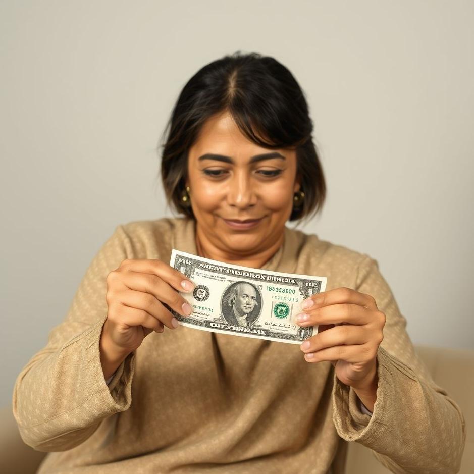 Dream : My mother to give me paper money