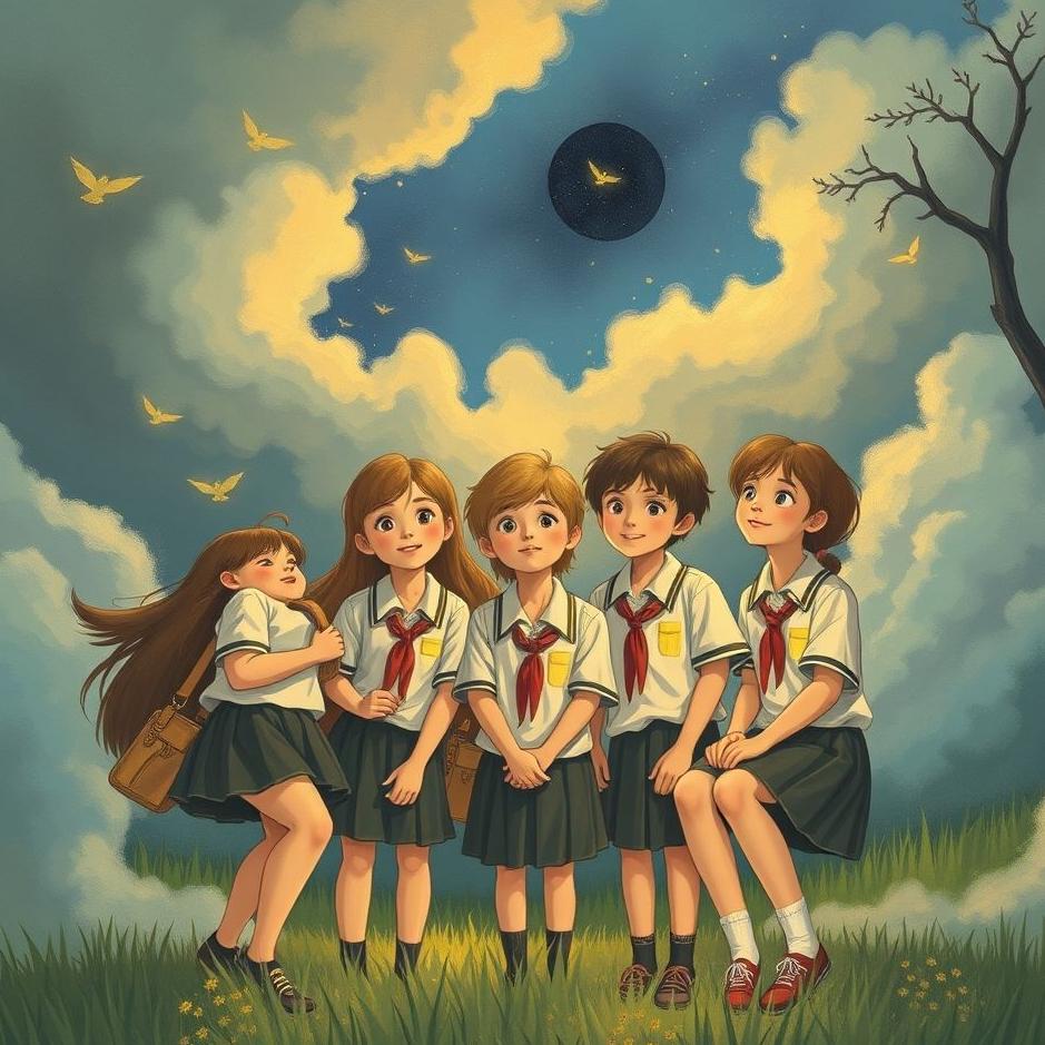 Dream : My school friends in a dream