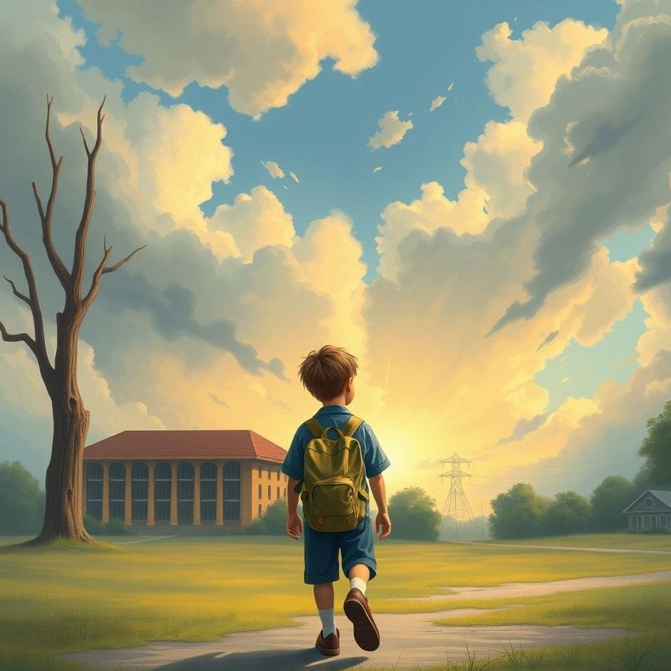 Dream : My son going to school in a dream