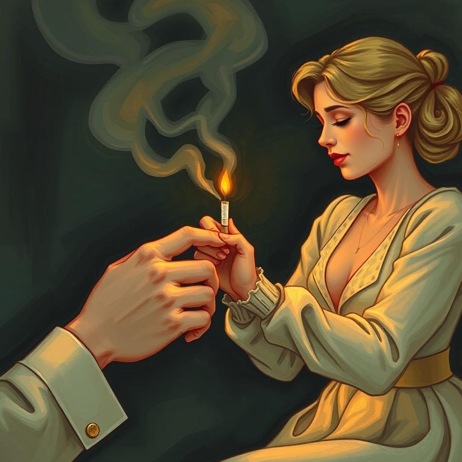 Dream : My wife giving me a cigarette in a dream