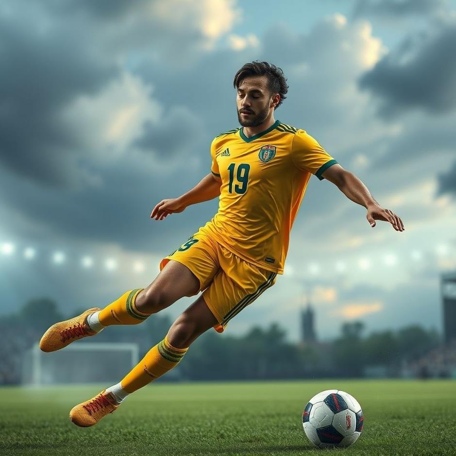 Dream : National football player in a dream