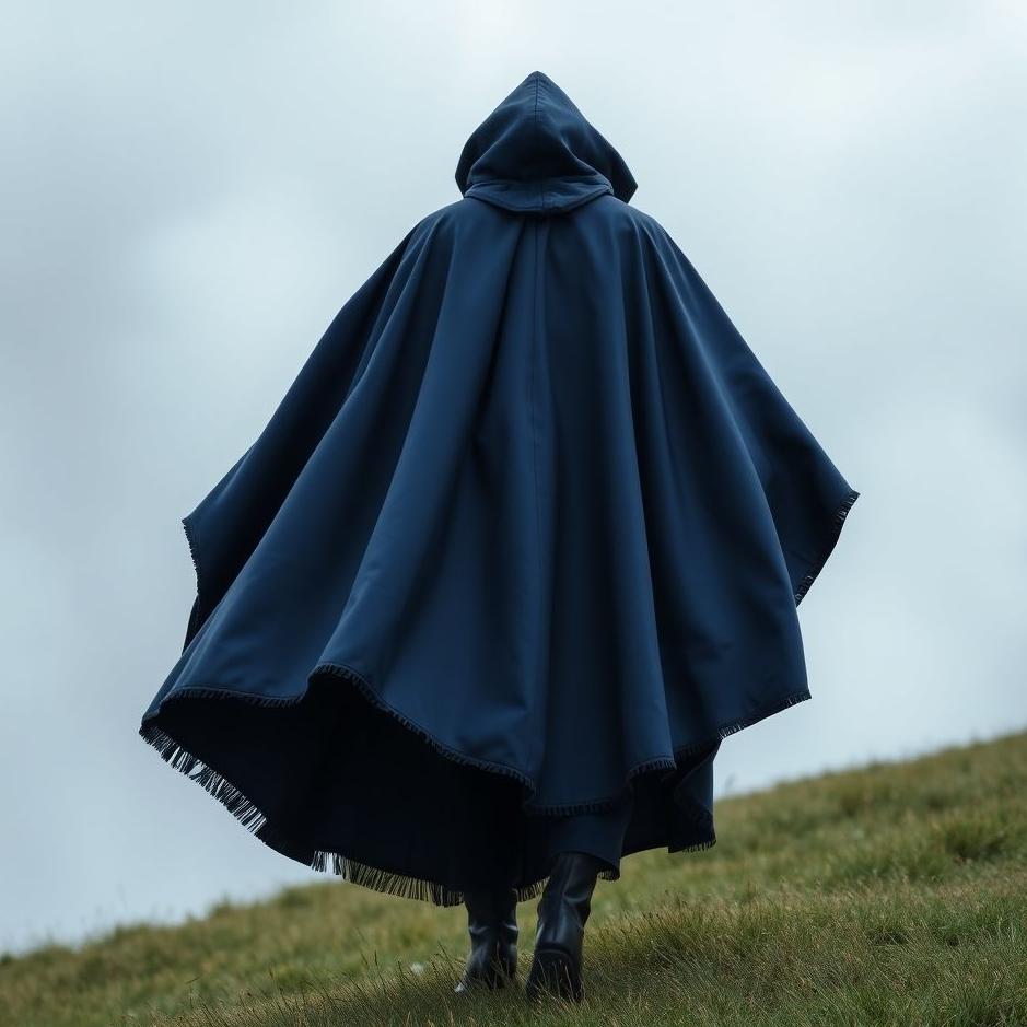 Dream : Navy blue cape in a dream