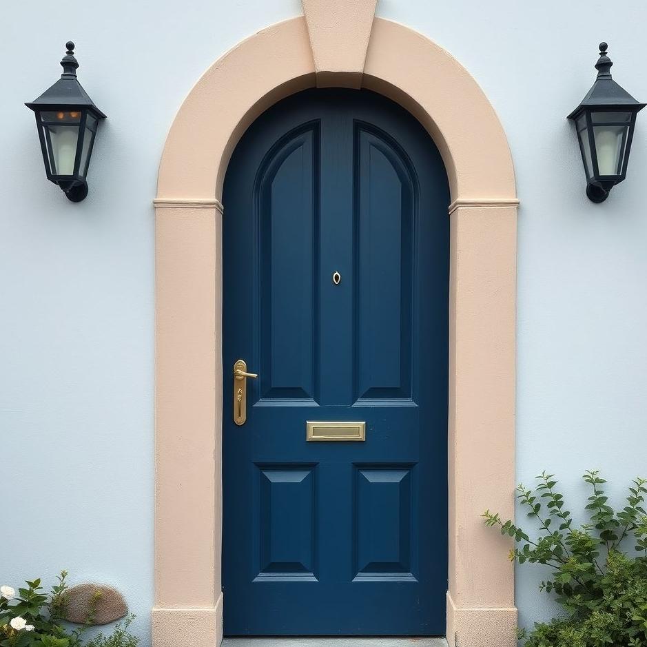 Dream : Navy blue door in a dream