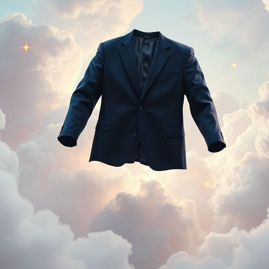 Dream : Navy blue men's jacket in a dream
