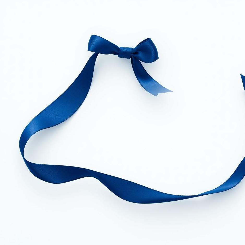 Dream : Navy blue ribbon in a dream