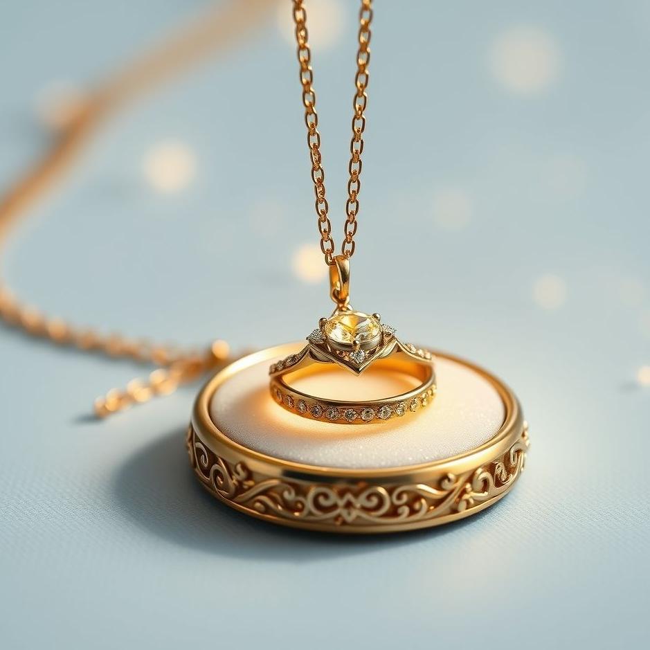 Dream : Necklace and a ring as a gift in a dream