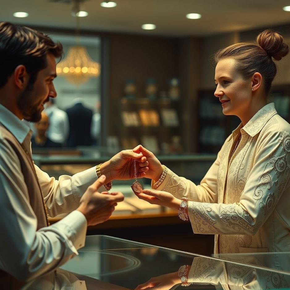 Dream Dictionary : Necklace being exchanged at a jeweler in a dream