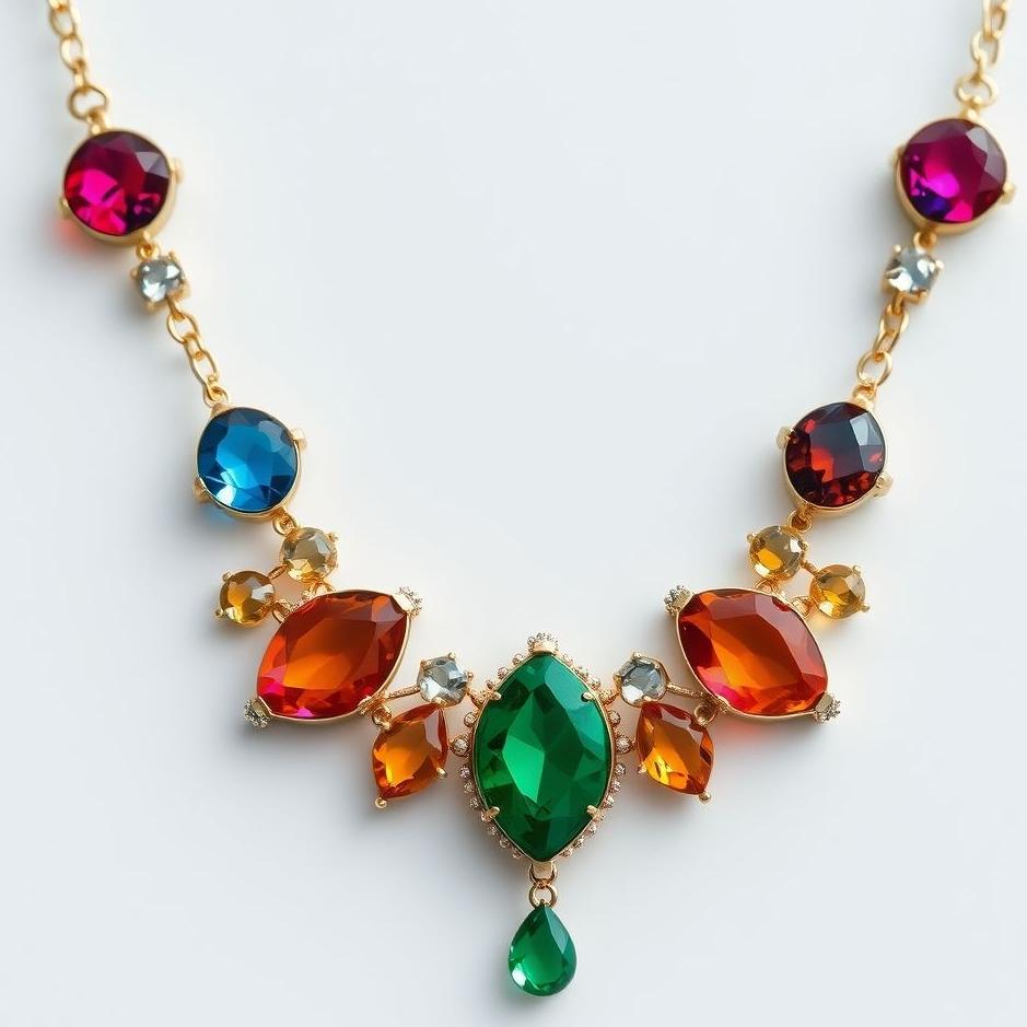 Dream : Necklace with colored stones in a dream