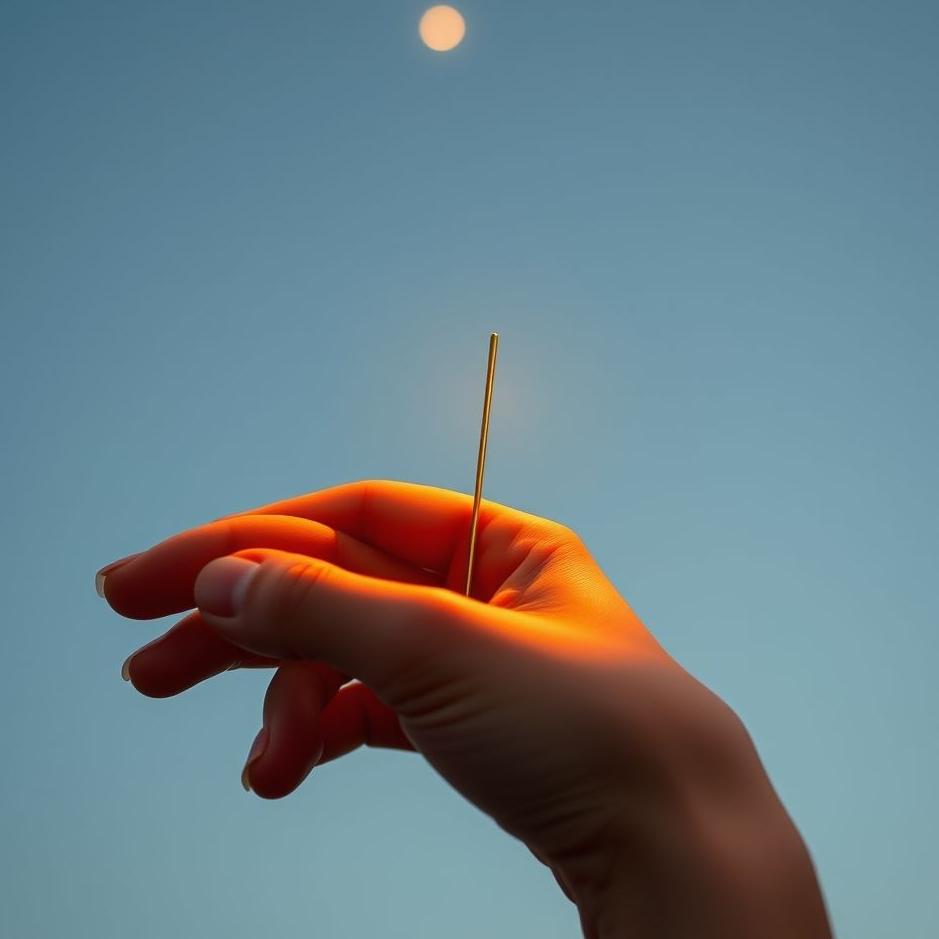 Dream : Needle stuck in the right hand in a dream