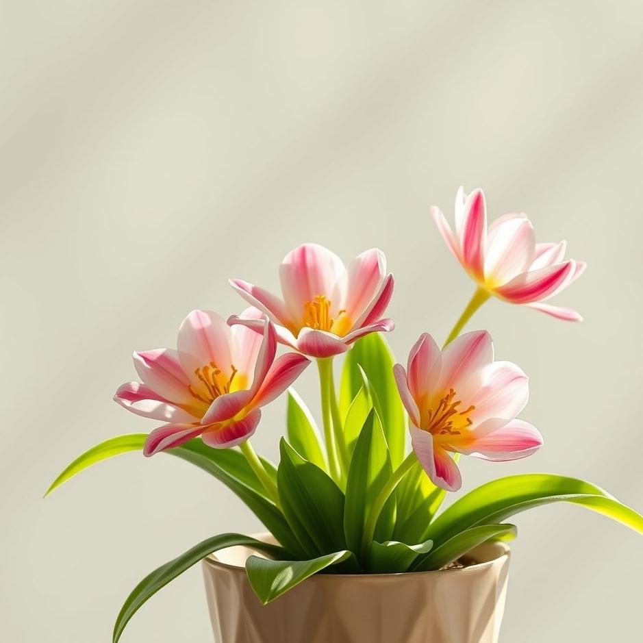 Dream : Newly opened flowers in a pot in a dream