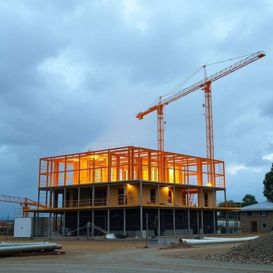 Dream : Not being able to get out of a construction site in a dream