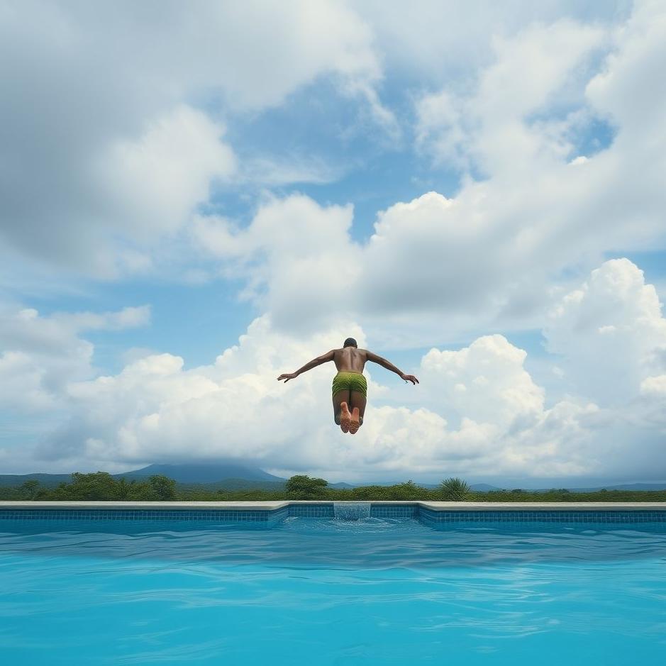 Dream : Not being able to jump into the pool in a dream