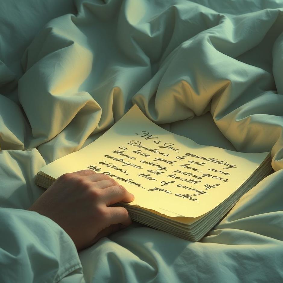 Dream : Not being able to read the writing on the paper in a dream