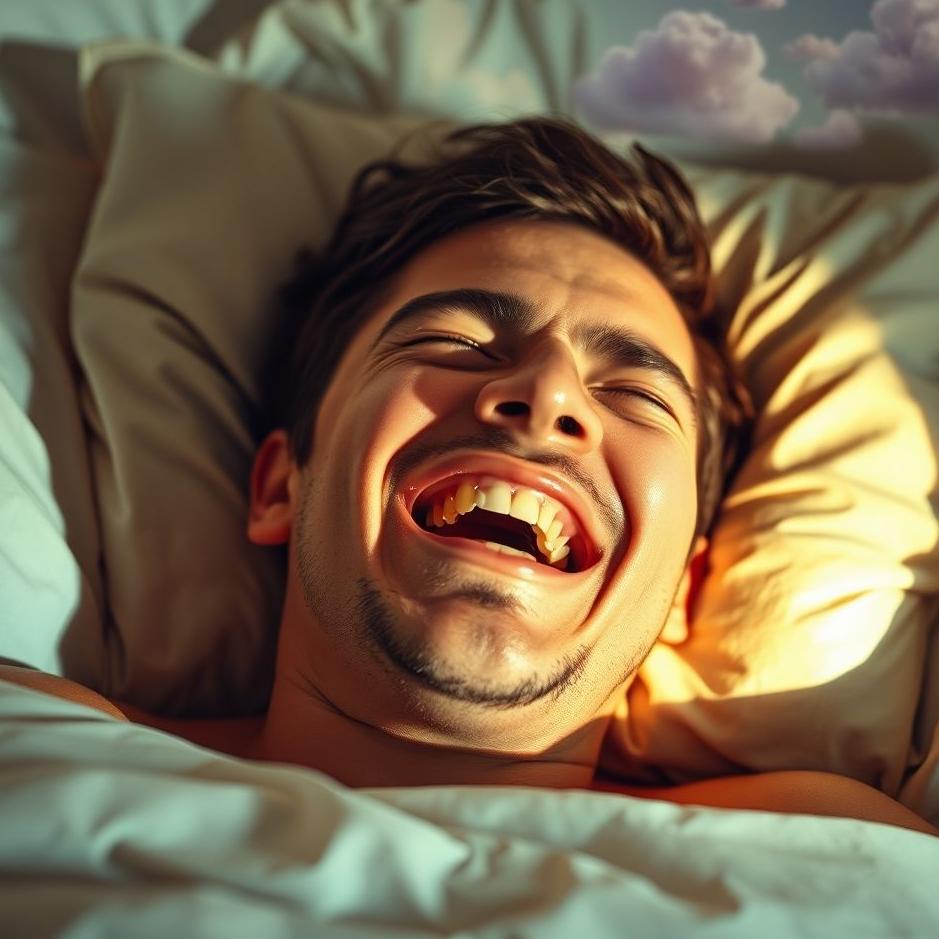 Dream : Not being able to talk because of laughing in a dream