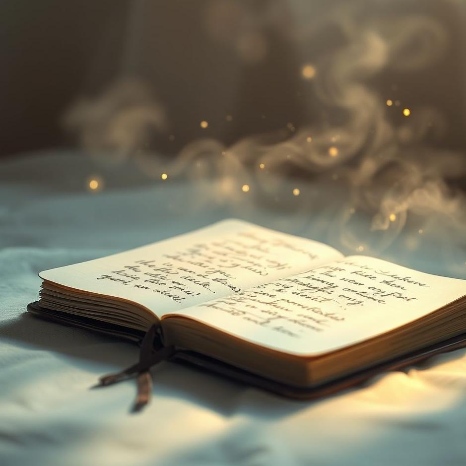 Dream Dictionary : Notebook with writing inside in a dream