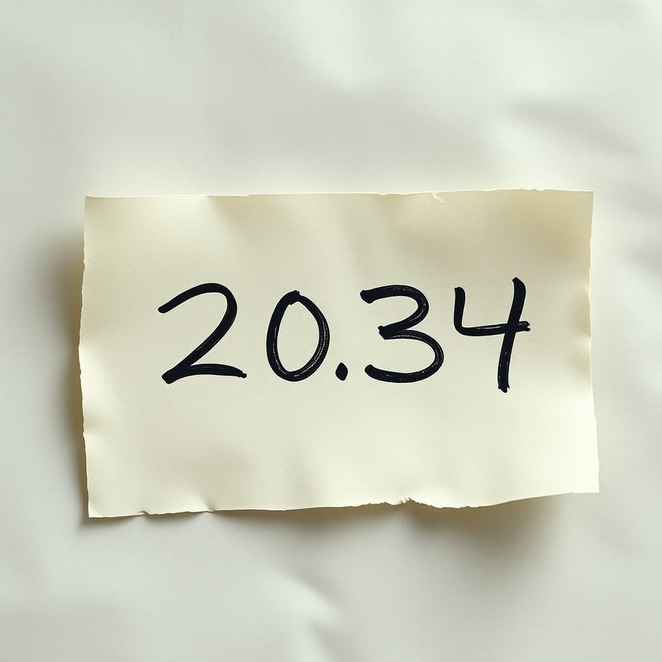 Dream : Number written on a paper in a dream